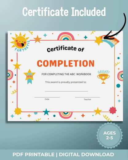 Phonics Workbook & ABC Alphabet Tracing