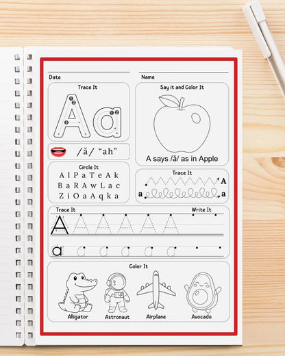 Phonics Workbook & ABC Alphabet Tracing