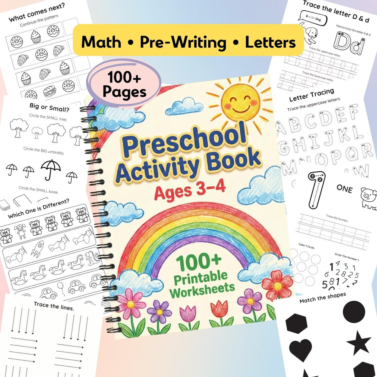 Preschool Curriculum Age 3-4 | Pre-K Homeschool Worksheets