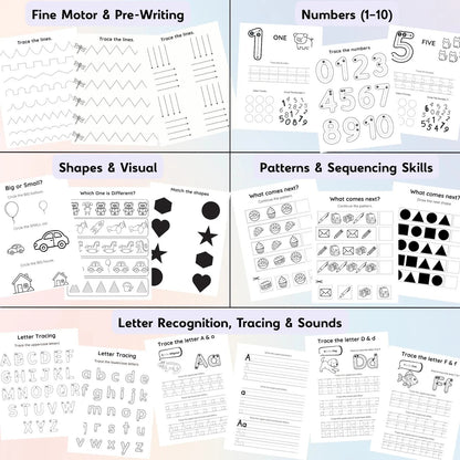 Preschool Curriculum Age 3-4 | Pre-K Homeschool Worksheets