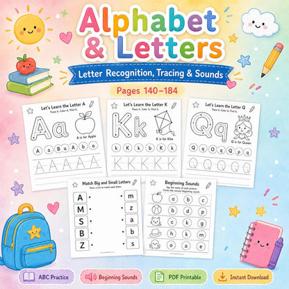 Preschool Curriculum Bundle Ages 3–4 | 200+ Worksheets