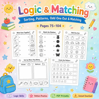 Preschool Curriculum Bundle Ages 3–4 | 200+ Worksheets