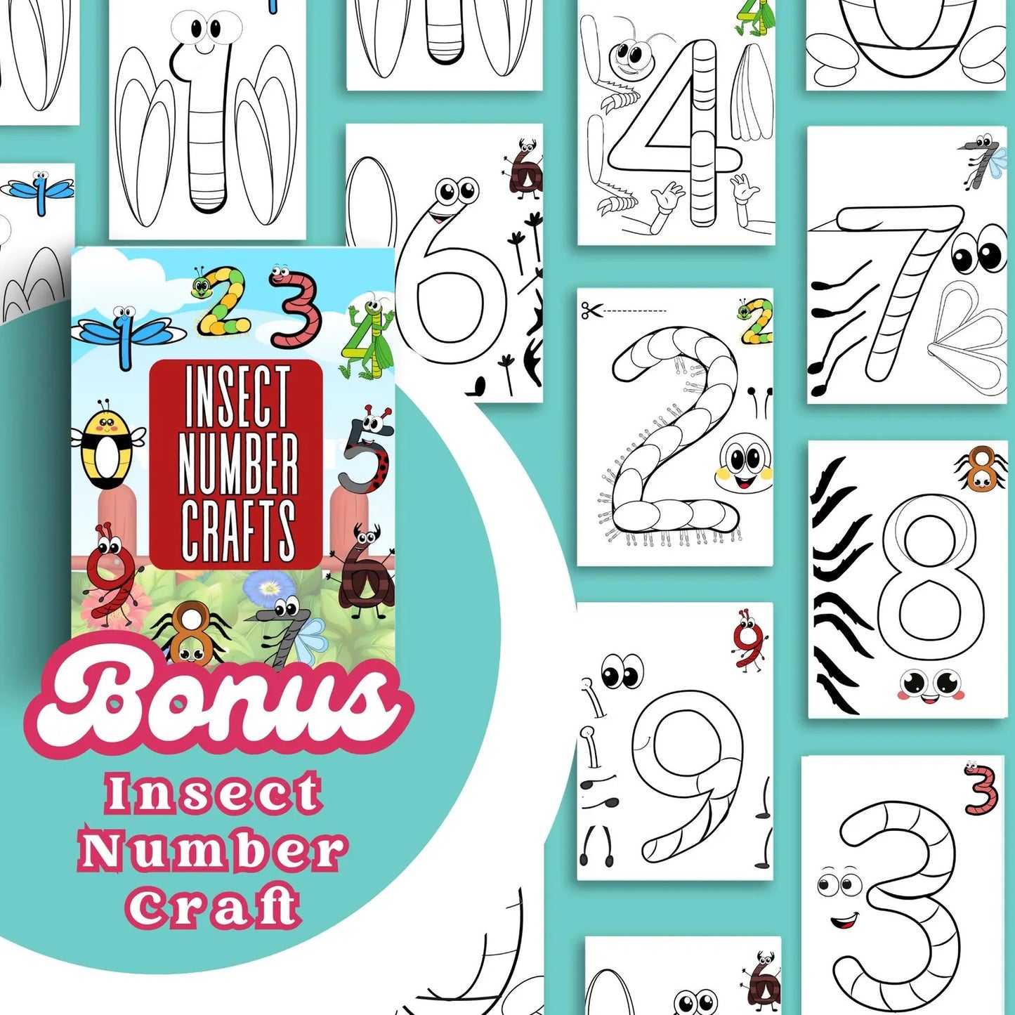 Preschool Math Workbook Bundle | Addition & Subtraction Canva PLR