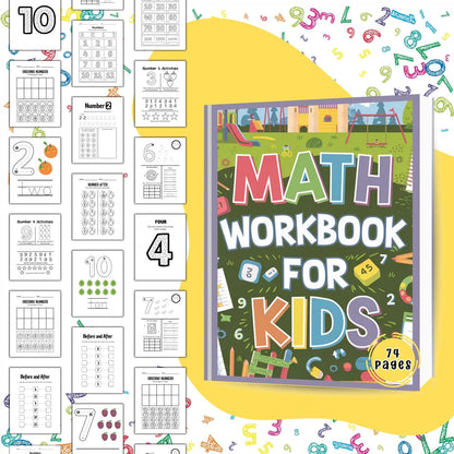 Preschool Math Workbook Bundle | Addition & Subtraction Canva PLR