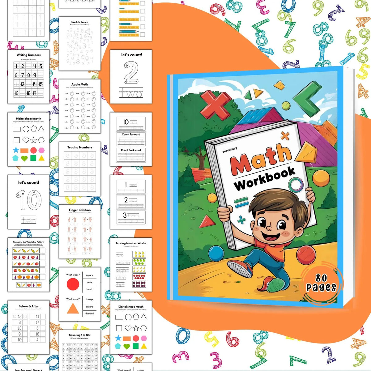 Preschool Math Workbook Bundle | Addition & Subtraction Canva PLR