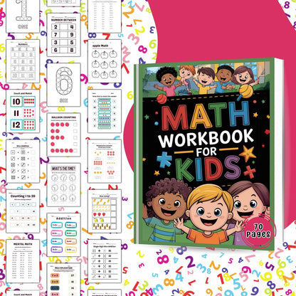 Preschool Math Workbook Bundle | Addition & Subtraction Canva PLR