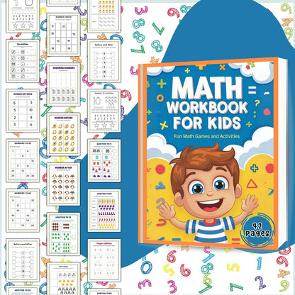 Preschool Math Workbook Bundle | Addition & Subtraction Canva PLR