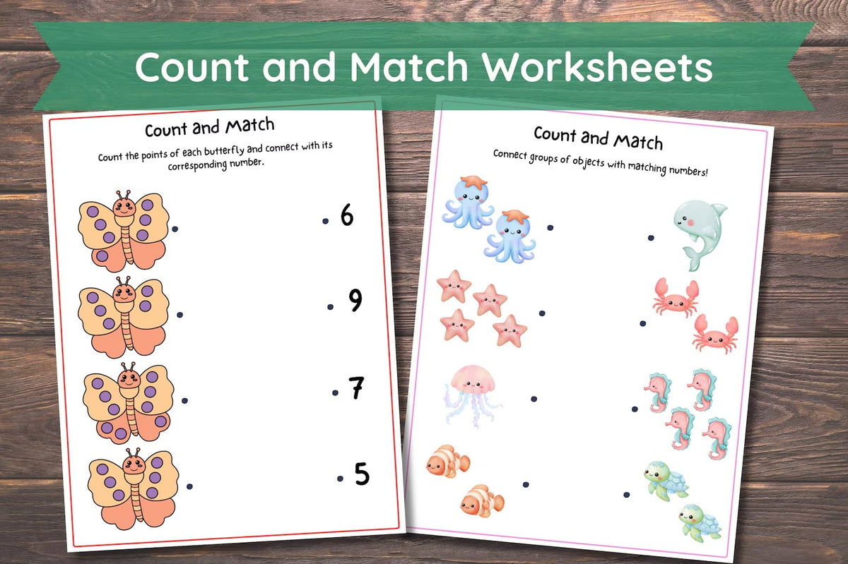Preschool Math Worksheets | Counting & Addition Printable