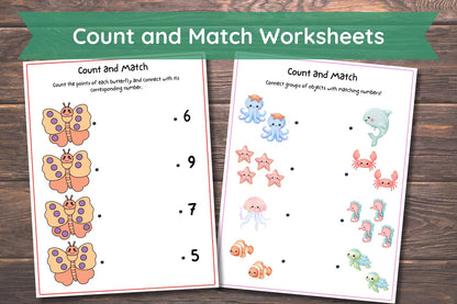 Preschool Math Worksheets | Counting & Addition Printable