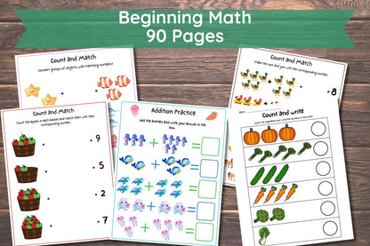 Preschool Math Worksheets | Counting & Addition Printable