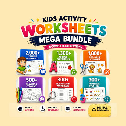 Preschool & Kindergarten Learning Bundle | 700+ Pages