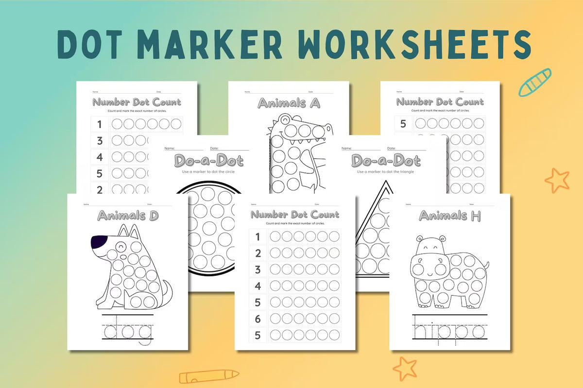 Preschool & Kindergarten Worksheets Bundle | 600+ Pages | Tracing, Alphabet, Math, Dot Marker, Fine Motor