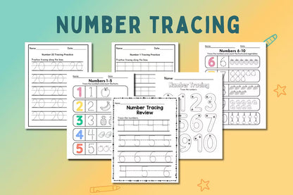 Preschool & Kindergarten Worksheets Bundle | 600+ Pages | Tracing, Alphabet, Math, Dot Marker, Fine Motor