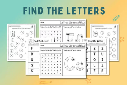 Preschool & Kindergarten Worksheets Bundle | 600+ Pages | Tracing, Alphabet, Math, Dot Marker, Fine Motor
