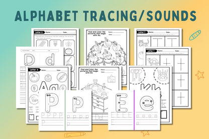 Preschool & Kindergarten Worksheets Bundle | 600+ Pages | Tracing, Alphabet, Math, Dot Marker, Fine Motor