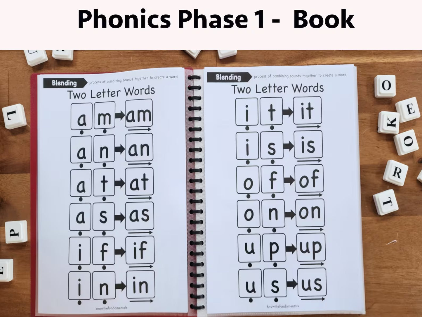 Printable Phonics Workbook for Kids | CVC Words, Sight Words & Blends