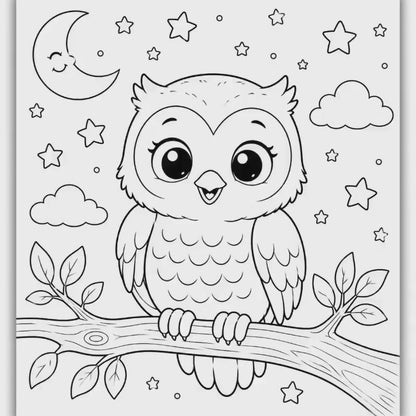 🦁 50 Cute Baby Animals Coloring Book for Kids (Digital PDF Download)