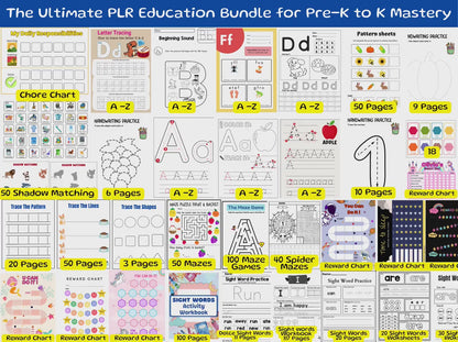 15,000+ Preschool Worksheets Mega Bundle | Printable Learning