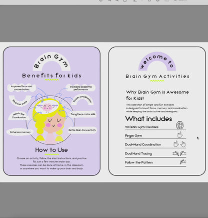 90 Brain & Finger Gym Worksheets for Kids (Printable PDF)