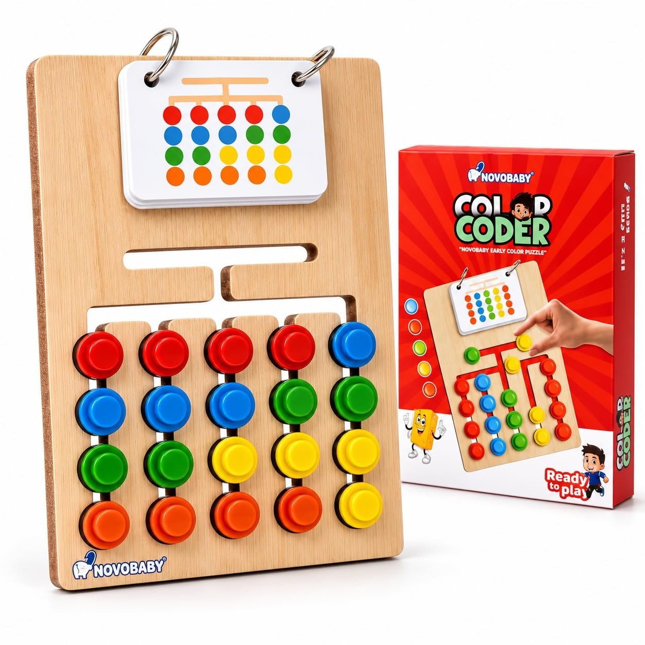 Montessori Slide Puzzle for Kids 3–8 Years | Color & Pattern Matching Wooden Learning Toy | Brain-Boosting Preschool Activity Game | Educational Travel Toy for Boys & Girls Montessori Slide Puzzle for Kids 3–8 Years | Color & Pattern Matching Wooden Learning Toy | Brain-Boosting Preschool Activity Game | Educational Travel Toy for Boys & Girls