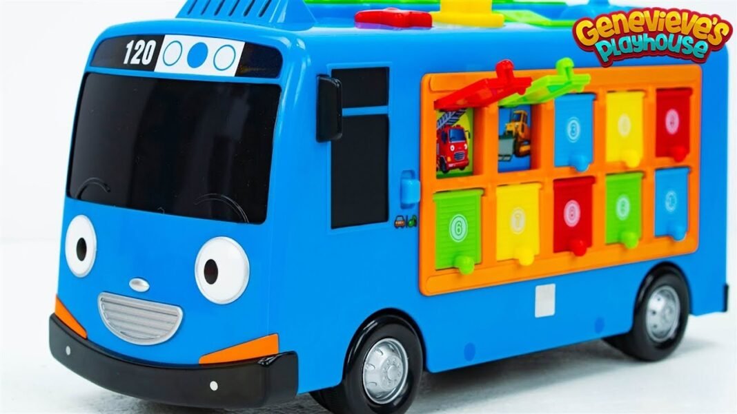 Tayo the Little Bus Learning Video Teaches Babies Colors, Numbers and Vehicles Through Toy Play